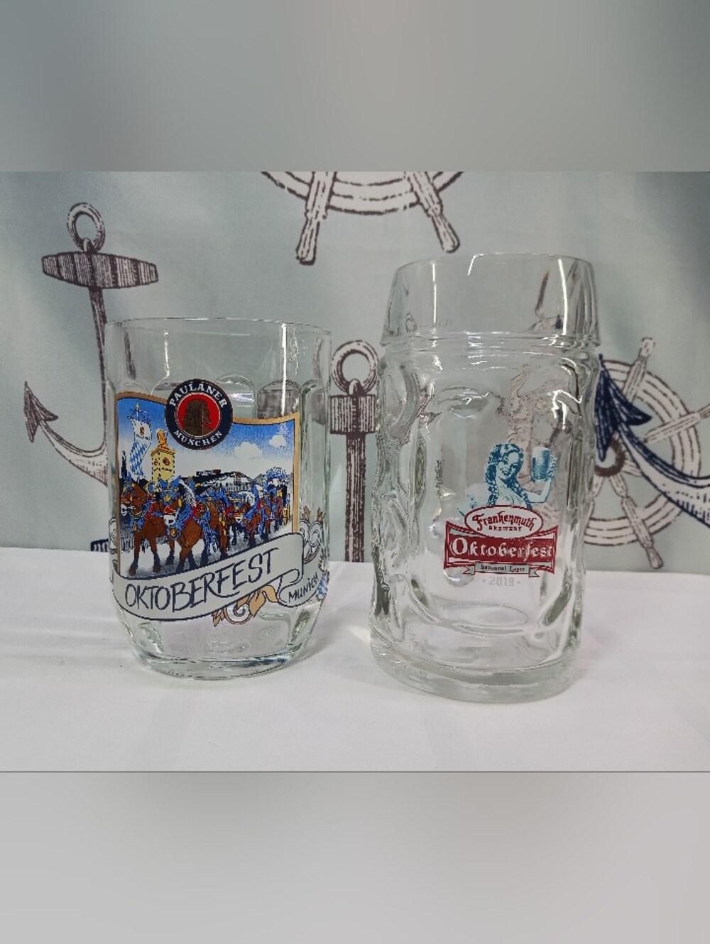 Lot Of 2- Octoberfest  O.5L Mugs